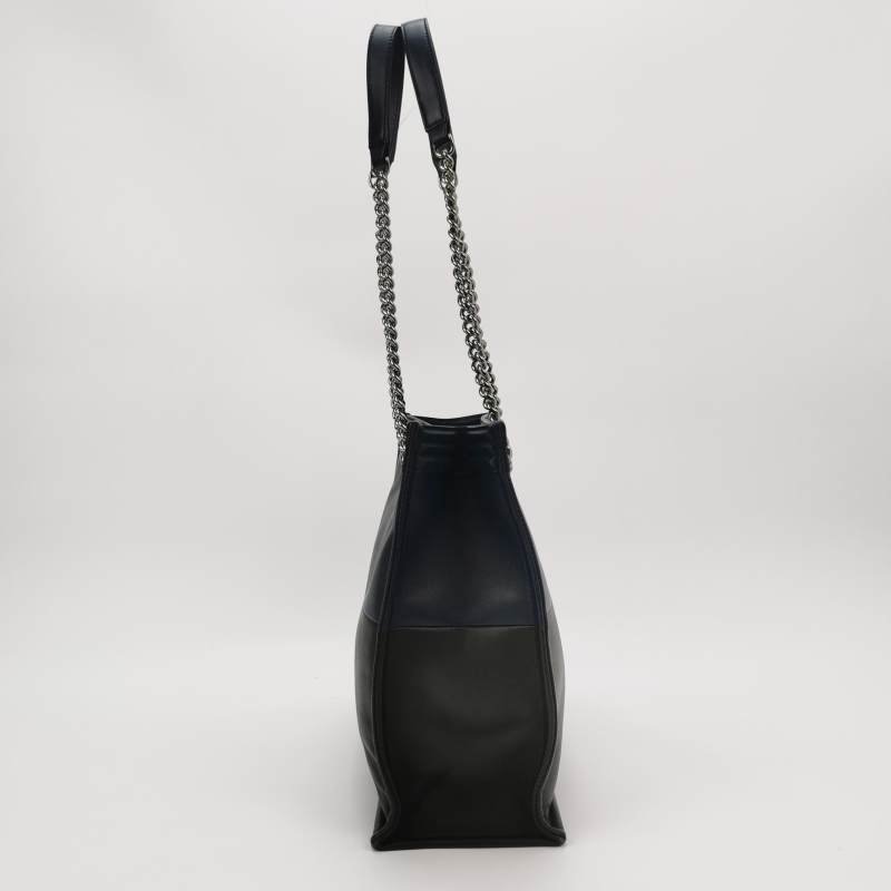 Chanel BoyBag牛皮拼色方形雙C鎖扣單肩包-2