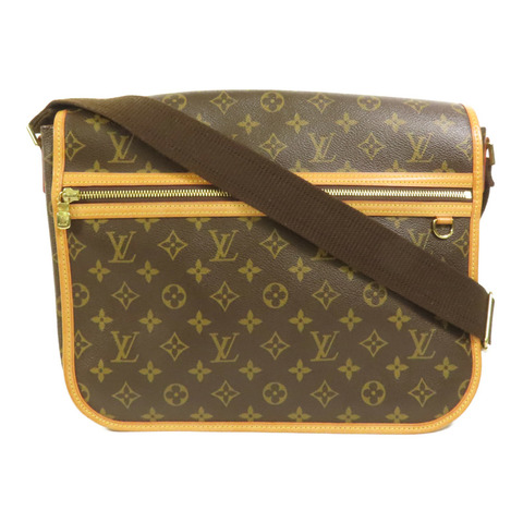 LOUIS VUITTON Monogram Bosphore金扣肩背袋棕色