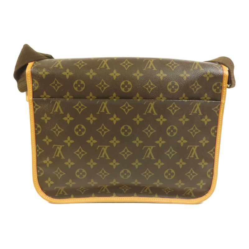 LOUIS VUITTON Monogram Bosphore金扣肩背袋棕色-1