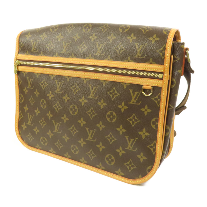LOUIS VUITTON Monogram Bosphore金扣肩背袋棕色-2