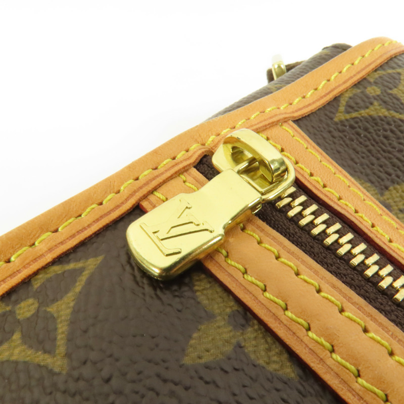 LOUIS VUITTON Monogram Bosphore金扣肩背袋棕色-6