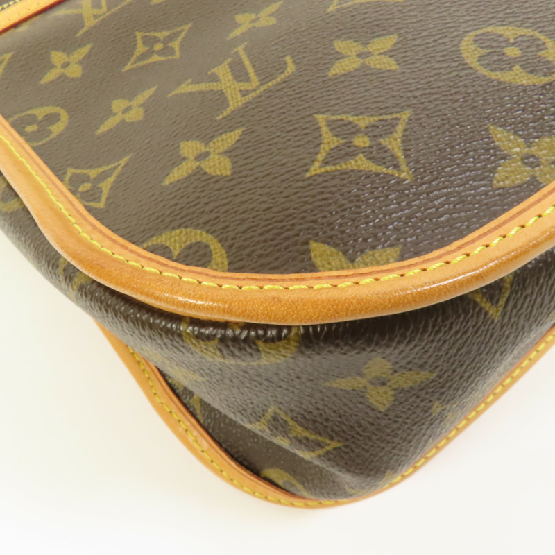 LOUIS VUITTON Monogram Bosphore金扣肩背袋棕色-10
