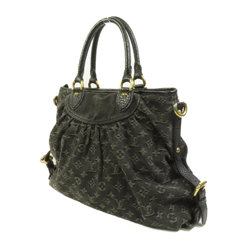 LOUIS VUITTON Monogram Denim Neo Cabby MM金扣手挽肩背兩用袋-2