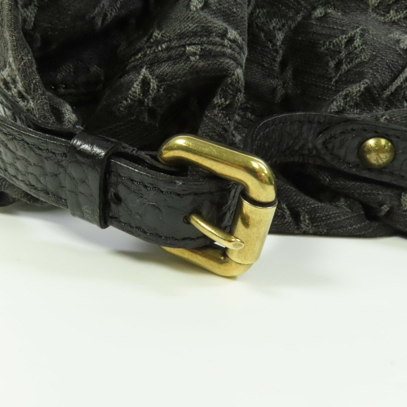LOUIS VUITTON Monogram Denim Neo Cabby MM金扣手挽肩背兩用袋-4