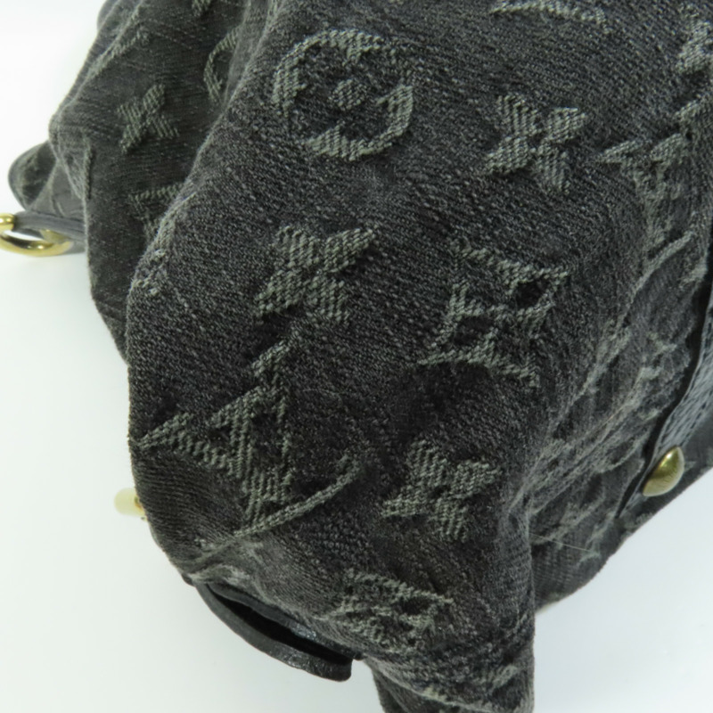 LOUIS VUITTON Monogram Denim Neo Cabby MM金扣手挽肩背兩用袋-12