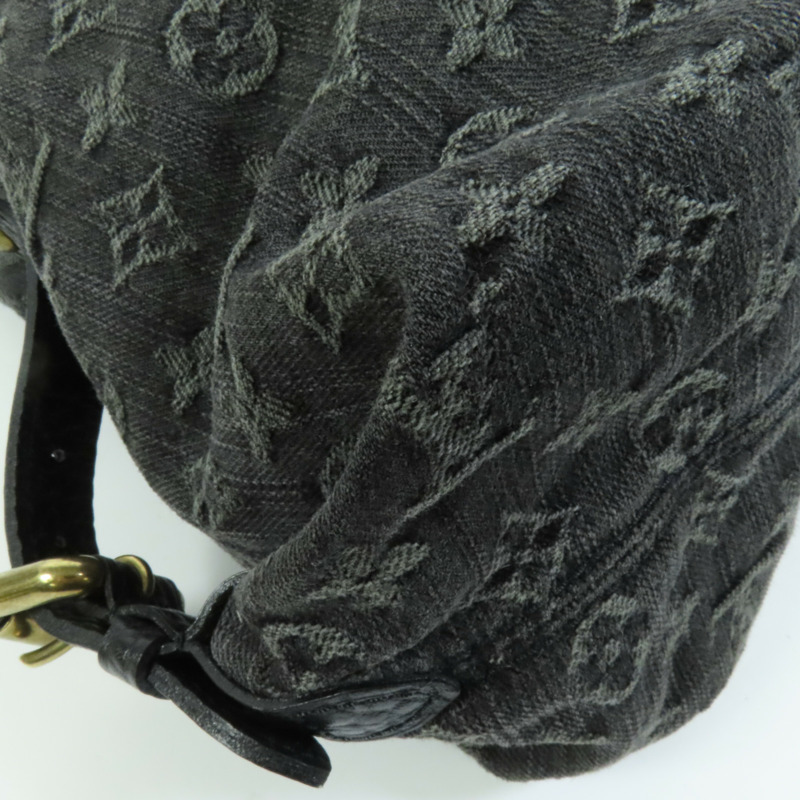 LOUIS VUITTON Monogram Denim Neo Cabby MM金扣手挽肩背兩用袋-14