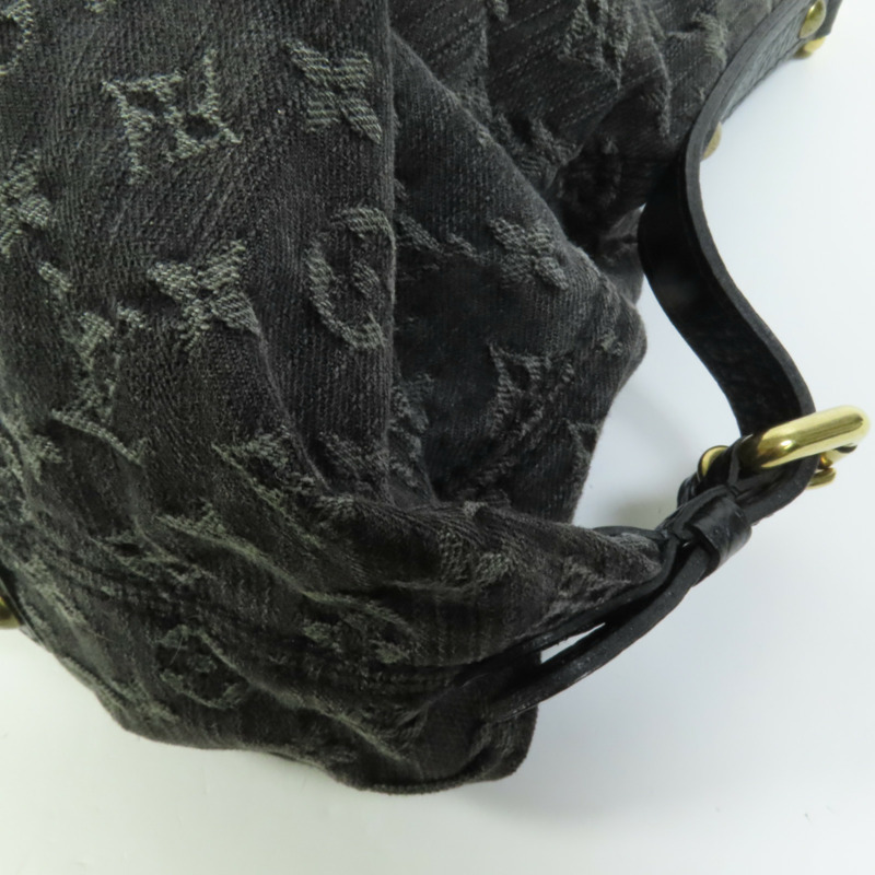 LOUIS VUITTON Monogram Denim Neo Cabby MM金扣手挽肩背兩用袋-15