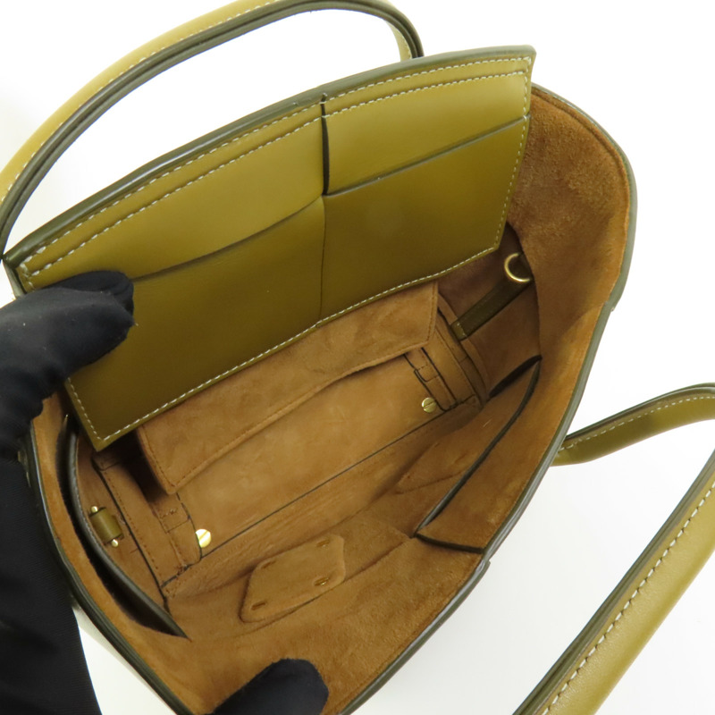 BOTTEGA VENETA 牛皮皮革Mini Arco Tote Bag手挽肩背兩用袋-6