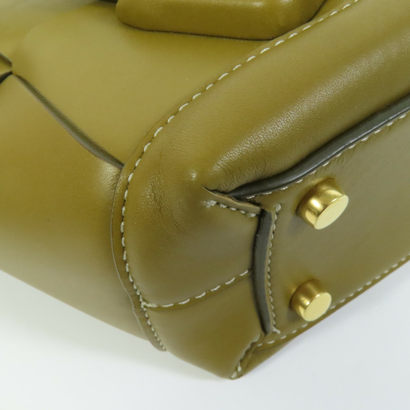 BOTTEGA VENETA 牛皮皮革Mini Arco Tote Bag手挽肩背兩用袋-11