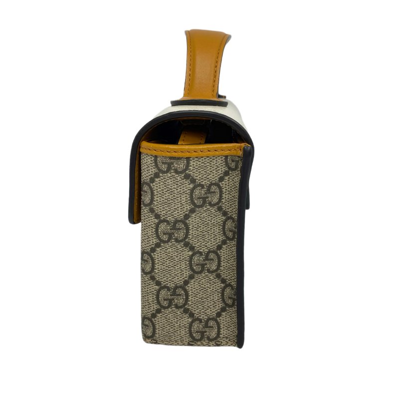 ☆ Gucci 古馳 Beige Coated Canvas Padlock Mini 2Way Bag 652683 米色塗層帆布兩用袋 652683 - 257024526-3