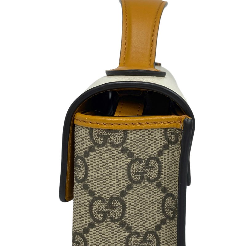 ☆ Gucci 古馳 Beige Coated Canvas Padlock Mini 2Way Bag 652683 米色塗層帆布兩用袋 652683 - 257024526-5