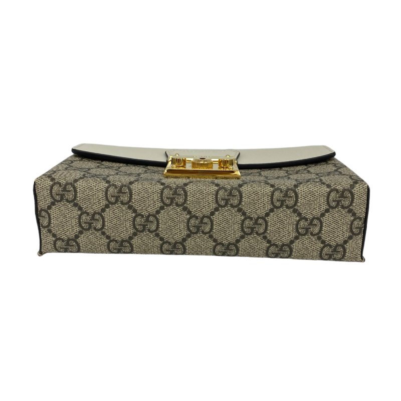 ☆ Gucci 古馳 Beige Coated Canvas Padlock Mini 2Way Bag 652683 米色塗層帆布兩用袋 652683 - 257024526-7
