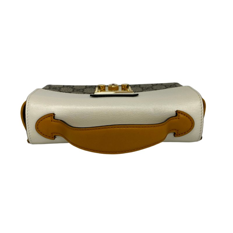 ☆ Gucci 古馳 Beige Coated Canvas Padlock Mini 2Way Bag 652683 米色塗層帆布兩用袋 652683 - 257024526-8