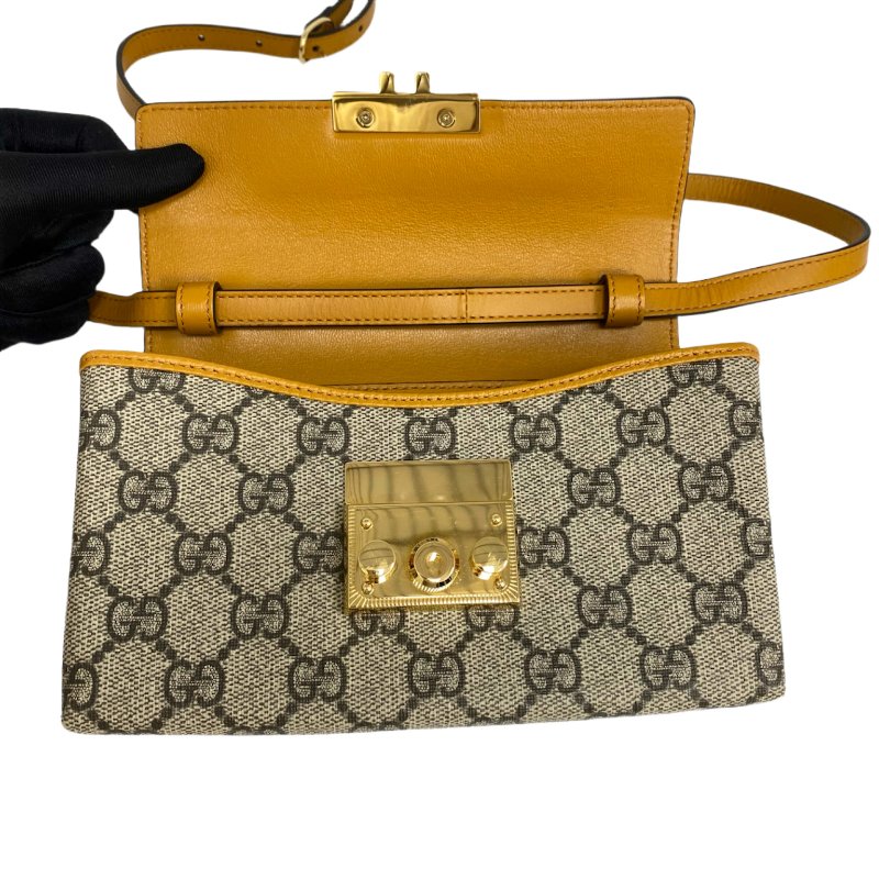 ☆ Gucci 古馳 Beige Coated Canvas Padlock Mini 2Way Bag 652683 米色塗層帆布兩用袋 652683 - 257024526-14