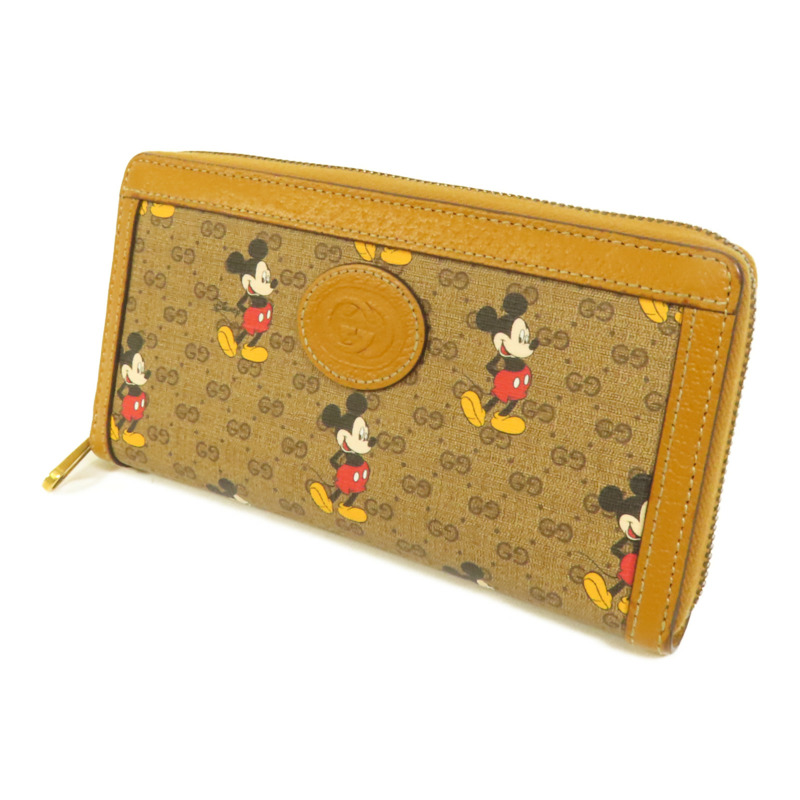 GUCCI 塗層帆布GG Supreme長錢包-1