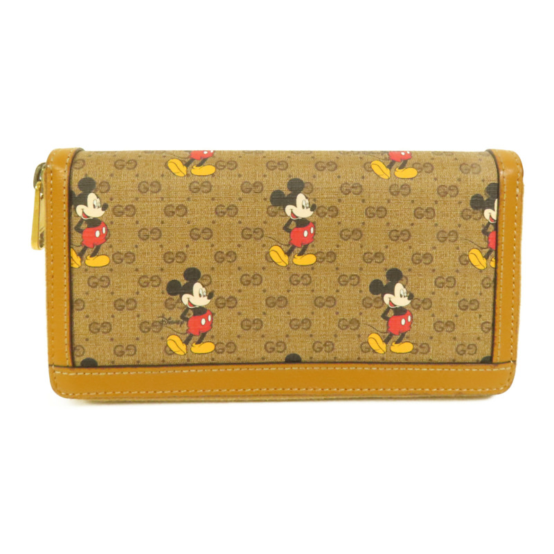 GUCCI 塗層帆布GG Supreme長錢包-2