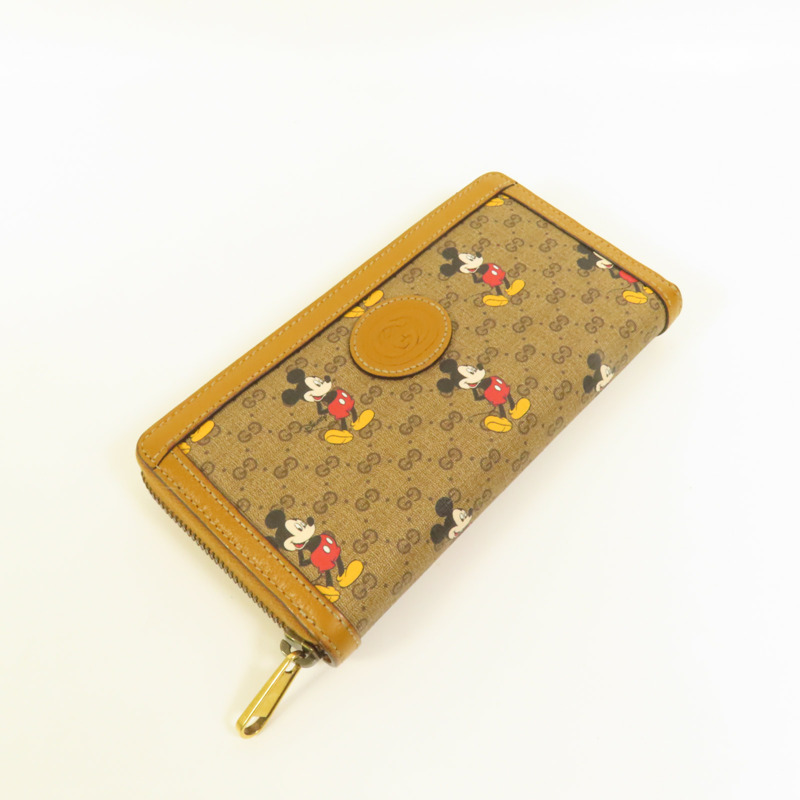 GUCCI 塗層帆布GG Supreme長錢包-3