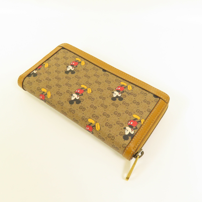 GUCCI 塗層帆布GG Supreme長錢包-4