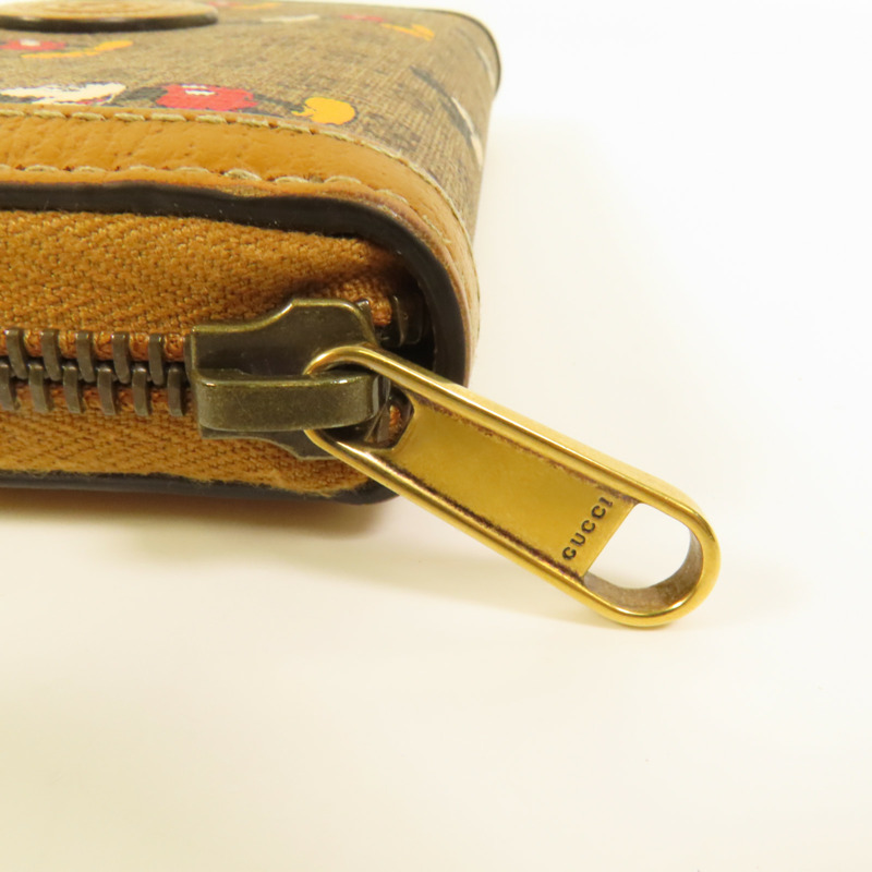 GUCCI 塗層帆布GG Supreme長錢包-6