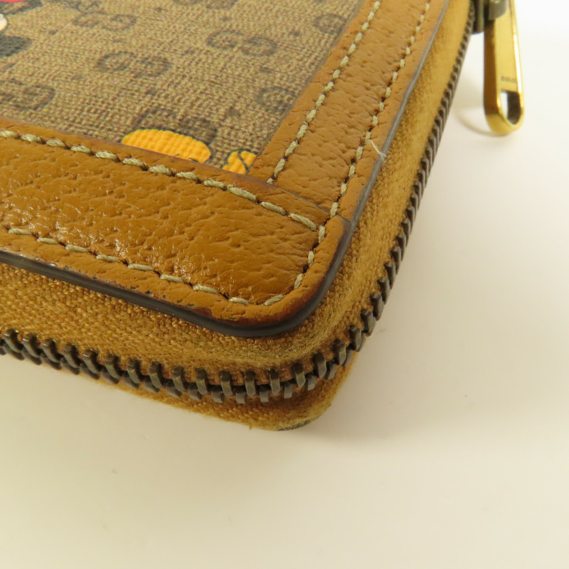 GUCCI 塗層帆布GG Supreme長錢包-11