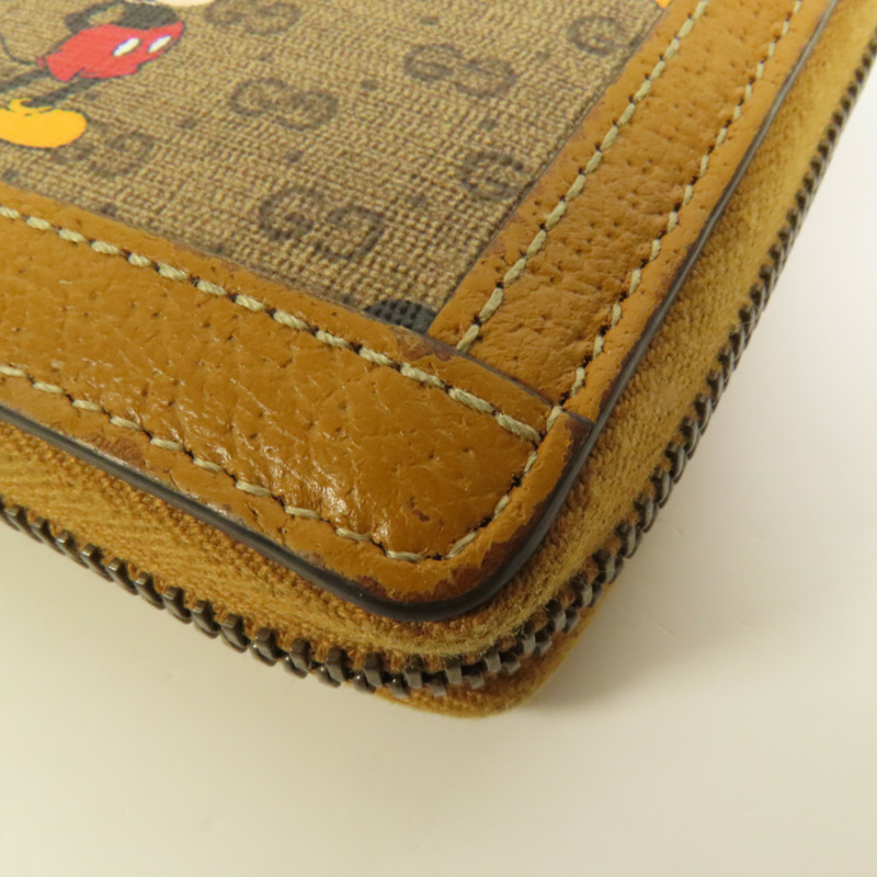 GUCCI 塗層帆布GG Supreme長錢包-14