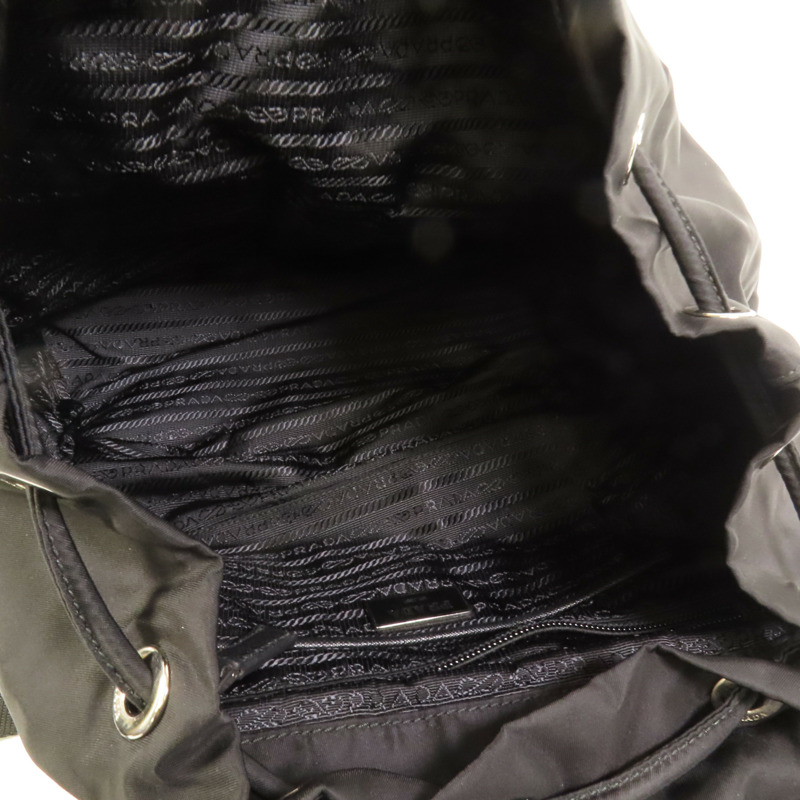PRADA 尼龍Rucksack銀扣背包-6