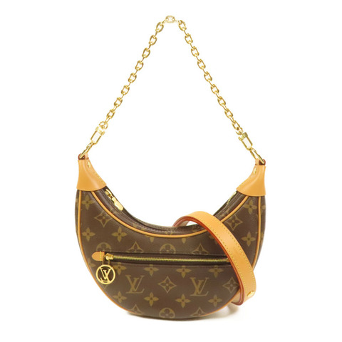 LOUIS VUITTON Monogram Loop金扣肩背袋棕色