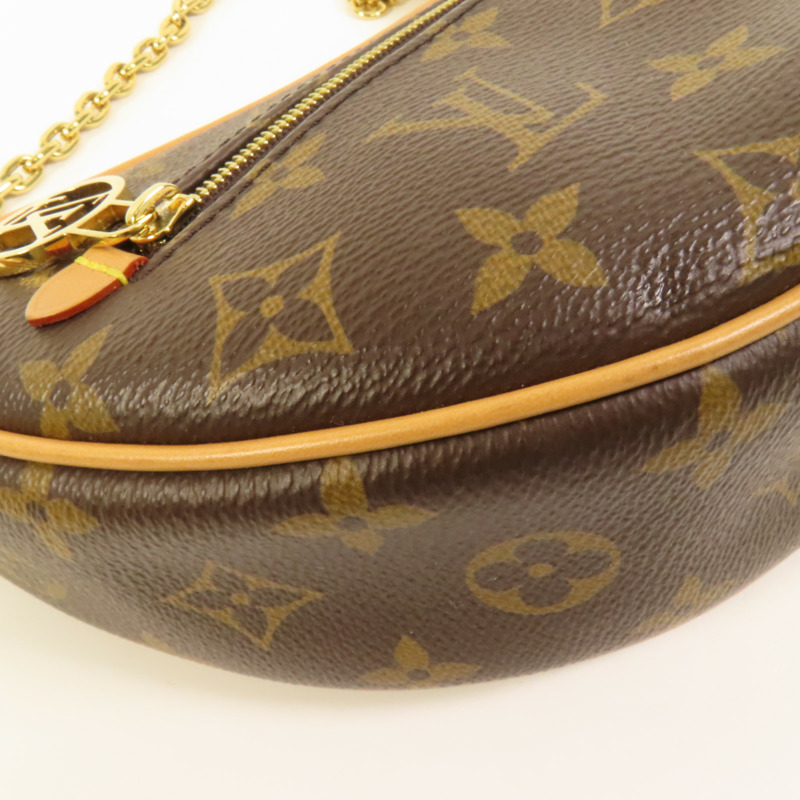 LOUIS VUITTON Monogram Loop金扣肩背袋棕色-13