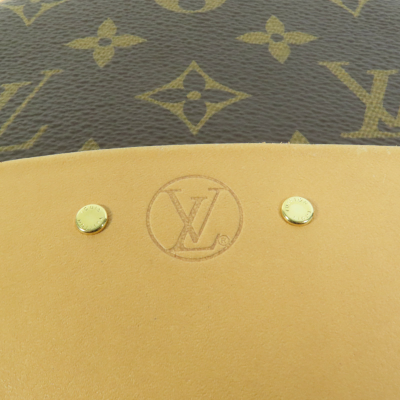 LOUIS VUITTON Monogram Boite Chapeau Souple金扣肩背袋棕色-5
