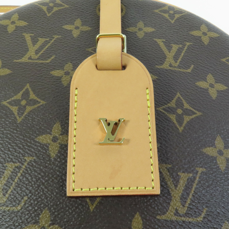 LOUIS VUITTON Monogram Boite Chapeau Souple金扣肩背袋棕色-6