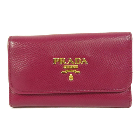PRADA 牛皮皮革Key Holder鎖匙包