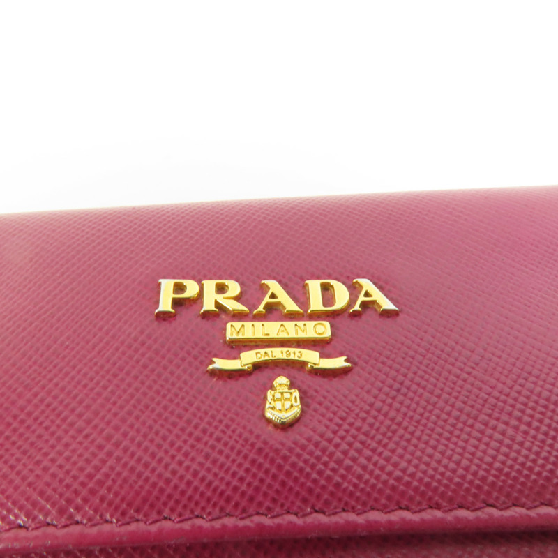 PRADA 牛皮皮革Key Holder鎖匙包-5
