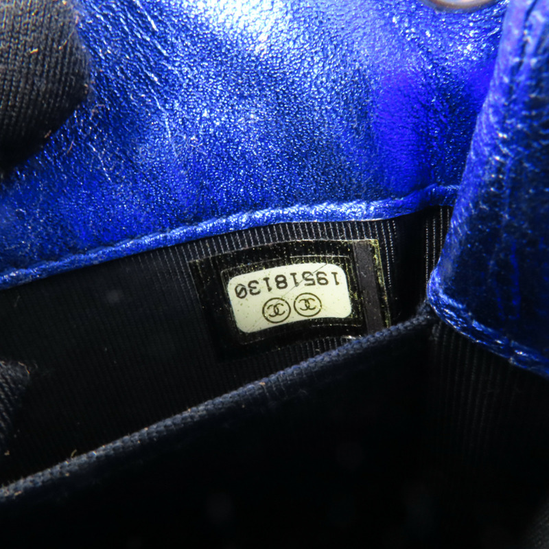 CHANEL 漆皮皮革Chain Shoulder銀扣鏈帶肩背袋-6