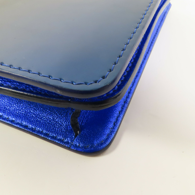 CHANEL 漆皮皮革Chain Shoulder銀扣鏈帶肩背袋-10