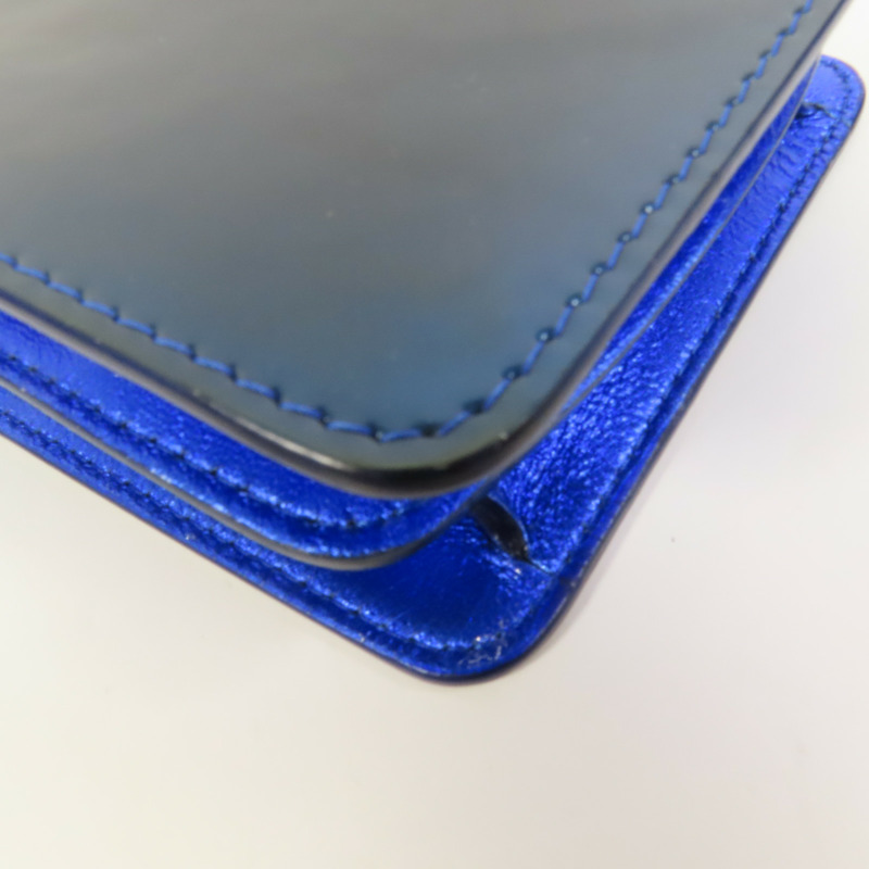 CHANEL 漆皮皮革Chain Shoulder銀扣鏈帶肩背袋-11