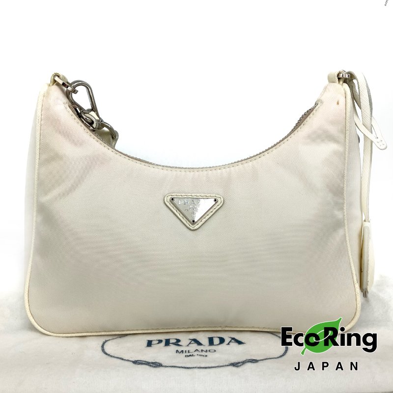 ☆ Prada 普拉達 Beige Nylon 2Way Bag 淺褐色尼龍兩用袋 1BH204 - 257024062-0