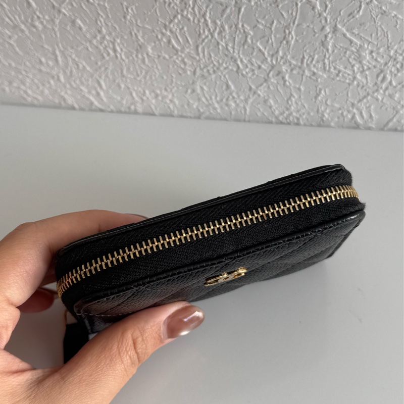 Chanel黑荔枝金雙C ㄇ拉零錢包👛 超好用-2