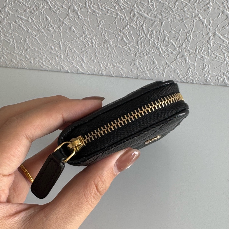 Chanel黑荔枝金雙C ㄇ拉零錢包👛 超好用-3