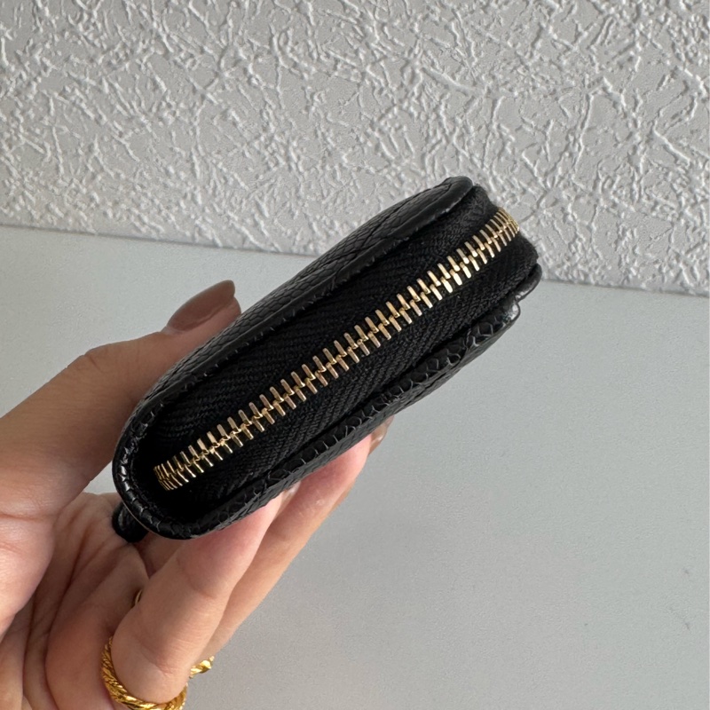 Chanel黑荔枝金雙C ㄇ拉零錢包👛 超好用-4