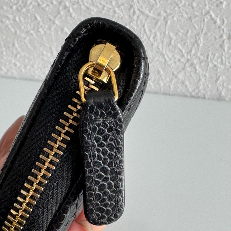 Chanel黑荔枝金雙C ㄇ拉零錢包👛 超好用-10