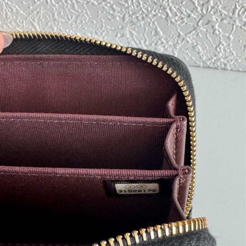 Chanel黑荔枝金雙C ㄇ拉零錢包👛 超好用-18