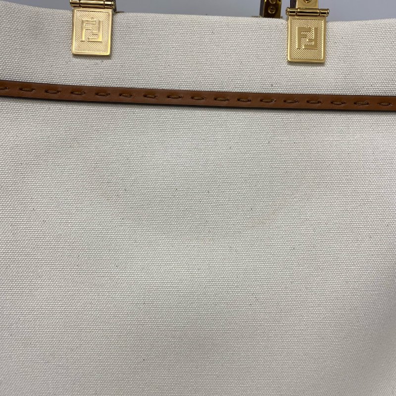 △ Fendi 芬迪 Sunshine Beige Canvas 2Way Bag 8BH386 米色帆布兩用袋 8BH386 -257024356-9
