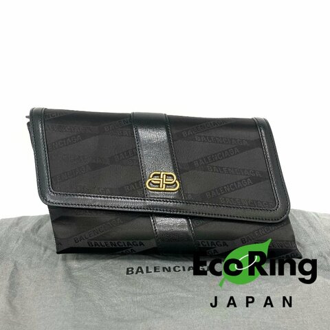 △ Balenciaga 巴黎世家 Shift Black Nylon, Calfskin Shoulder Bag 580161 黑色尼龍, 小牛皮肩背袋 580161 -257024538