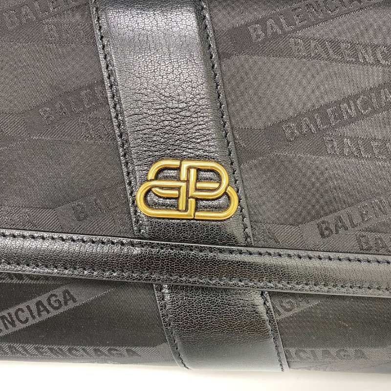 △ Balenciaga 巴黎世家 Shift Black Nylon, Calfskin Shoulder Bag 580161 黑色尼龍, 小牛皮肩背袋 580161 -257024538-8