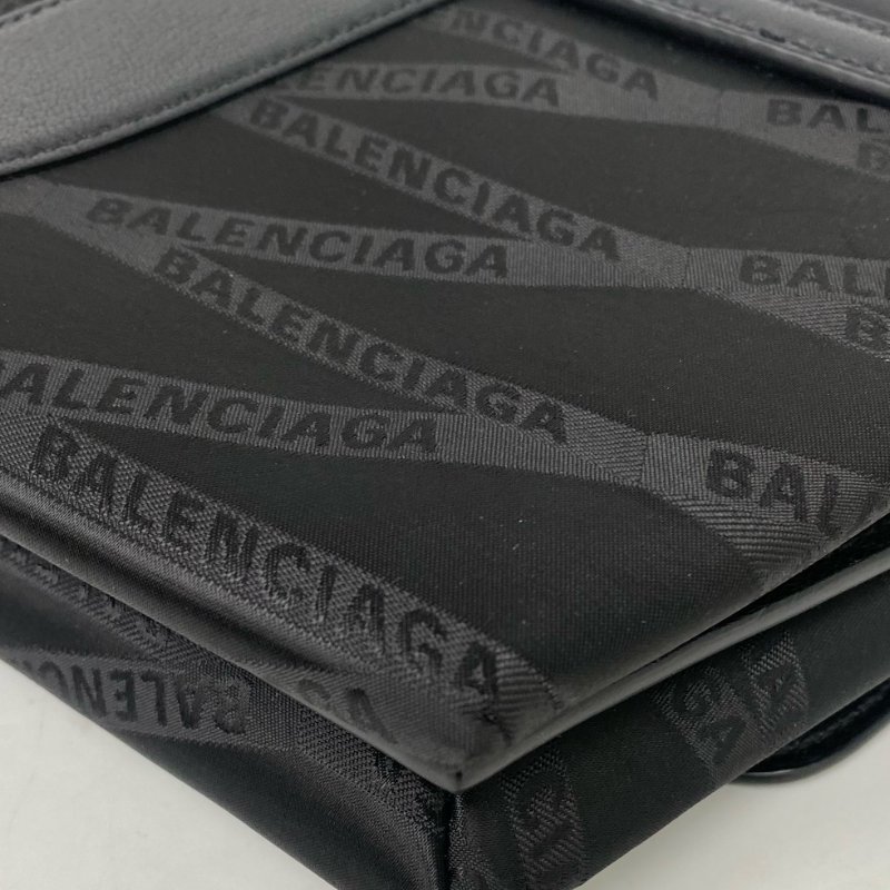 △ Balenciaga 巴黎世家 Shift Black Nylon, Calfskin Shoulder Bag 580161 黑色尼龍, 小牛皮肩背袋 580161 -257024538-11