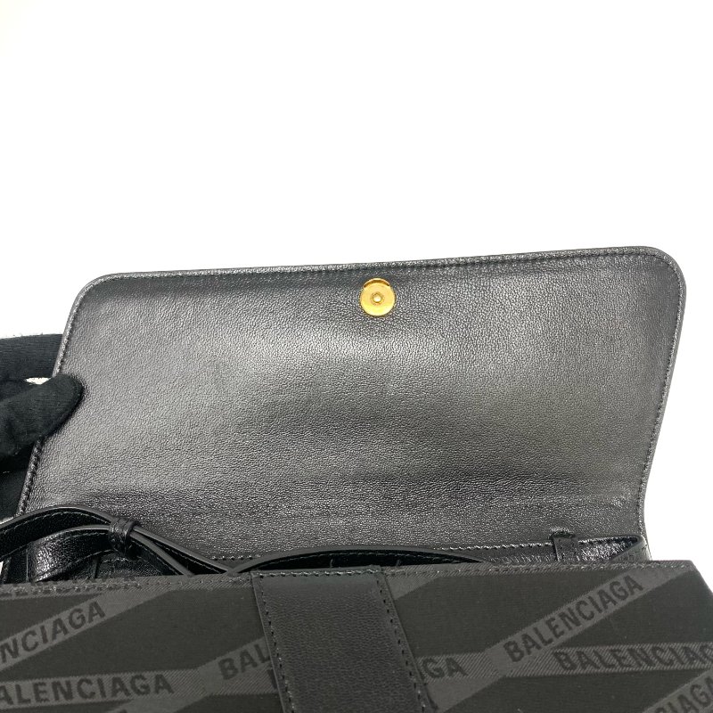 △ Balenciaga 巴黎世家 Shift Black Nylon, Calfskin Shoulder Bag 580161 黑色尼龍, 小牛皮肩背袋 580161 -257024538-13