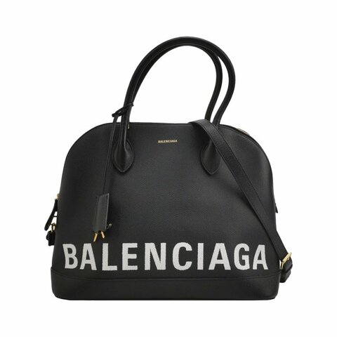 Balenciaga Ville牛皮拼色Balenciaga字母logo斜挎包單肩包