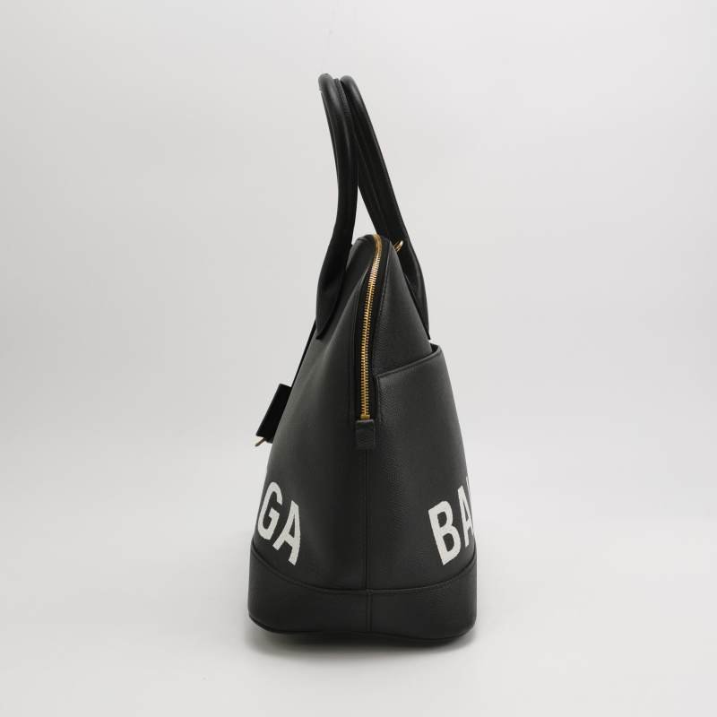 Balenciaga Ville牛皮拼色Balenciaga字母logo斜挎包單肩包-2