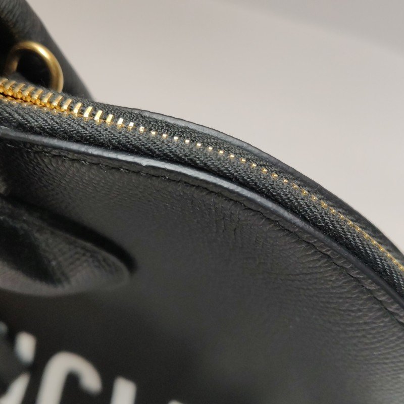 Balenciaga Ville牛皮拼色Balenciaga字母logo斜挎包單肩包-18