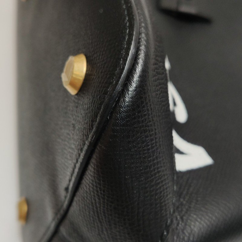 Balenciaga Ville牛皮拼色Balenciaga字母logo斜挎包單肩包-19